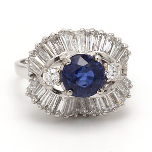 1.80ct Round Brilliant Cut, Sapphire Ring