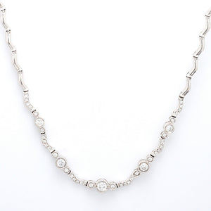 SOLD - 1.25ctw Round Brilliant Cut Diamond Necklace