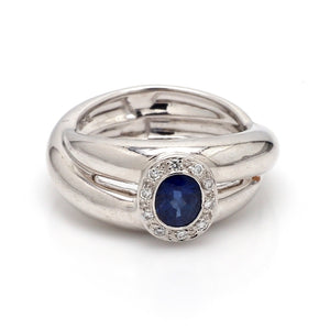 SOLD - 1.00ct Oval Cut Sapphire Band
