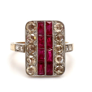 SOLD - 3.13ctw Ruby and Diamond Ring