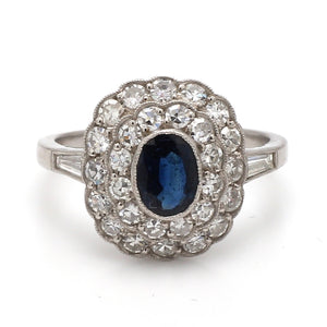 0.76ct Oval Cut, Sapphire Ring