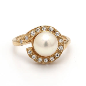 SOLD - 8mm Mabe Pearl Ring