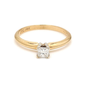 0.24ct Princess Cut Diamond Solitaire Ring