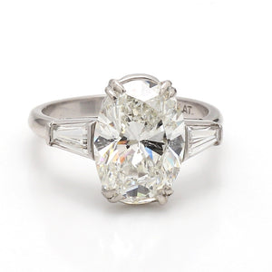 SOLD - 5.07ct H SI2 Oval Cut Diamond Ring - EGL Certified