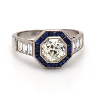 SOLD - 1.26ct K SI1 Old Mine Brilliant Cut Diamond Ring - GIA Certified