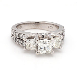 1.40ctw Princess Cut Diamond Ring