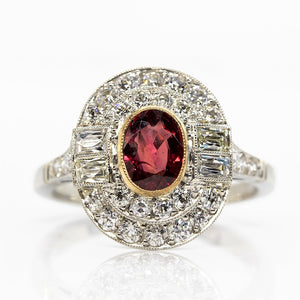 SOLD - 0.91ct Oval Cut Ruby Ring