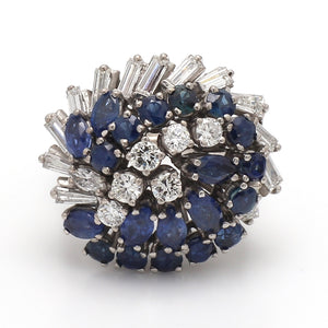 SOLD - 4.50ctw Sapphire and Diamond Ring