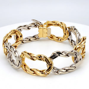 SOLD - Cartier, Two Tone Gold Bracelet
