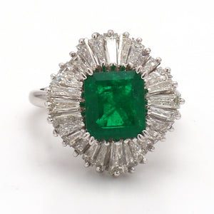 2.00ct Emerald Cut, Emerald Ring
