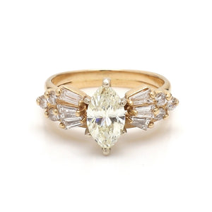 SOLD - 1.00ct Marquise Cut Diamond Ring