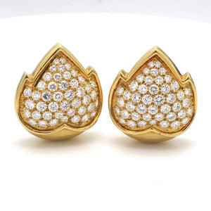 SOLD - Van Cleef & Arpels, 3.75ctw Round Brilliant Cut Diamond Earrings