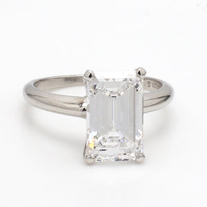 SOLD - 3.56ct D IF Emerald Cut Diamond Ring - GIA Certified