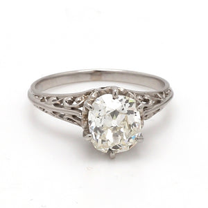 SOLD - 1.36ct Old Mine Cut Diamond Ring