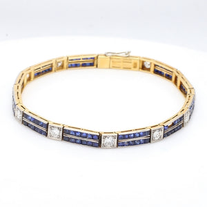 SOLD - 3.00ctw Fancy Cut Sapphire Bracelet