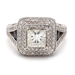 SOLD - 1.01ct I VS1 Princess Cut Diamond Ring - IGI Certified