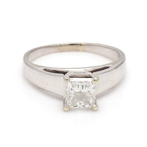 SOLD - 1.04ct Princess Cut Diamond Solitaire Ring