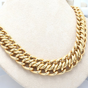 SOLD - Graduated Woven Gold Necklace