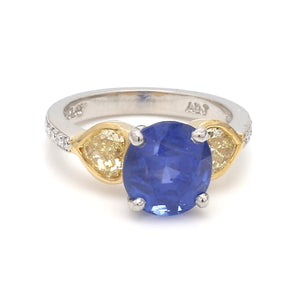 SOLD - 4.97ct Oval Cut, No Heat, Ceylon Sapphire Ring - AGL Certified