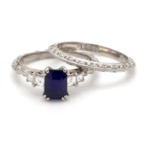 SOLD - Tacori, Sapphire and Diamond Ring Set