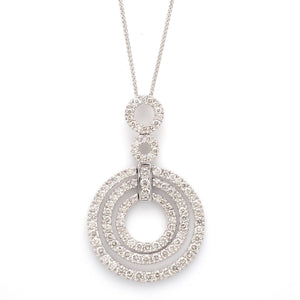 SOLD - 3.00ctw Round Brilliant Cut Diamond Necklace