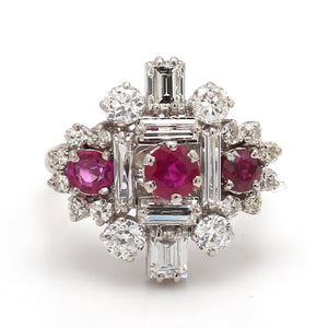 SOLD - 1.25ctw Round Brilliant Cut Ruby Ring