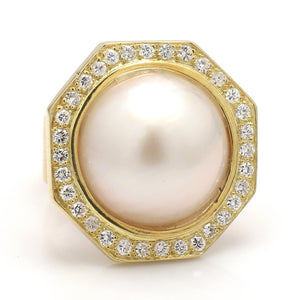 20mm Mabe Pearl Ring