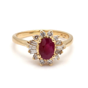 SOLD - 1.10ct Oval Cut Ruby Ring