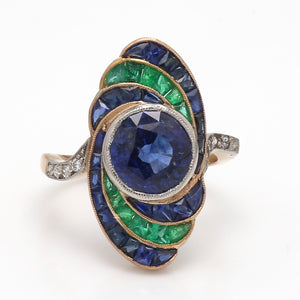 SOLD - 3.66ct Round Brilliant Cut Sapphire Ring