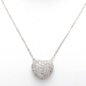 SOLD - 1.00ctw Round Brilliant Cut Diamond Heart Pendant