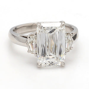 SOLD - 5.02ct F SI1 Crisscut Diamond Ring - GIA Certified