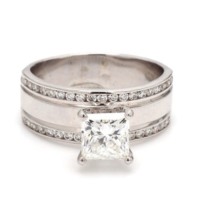 SOLD - 2.10ct G SI2 Princess Cut Diamond Ring - GIA Certified