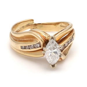 0.66ct Marquise Cut Diamond Ring