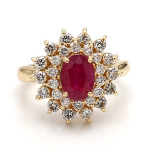 SOLD - 1.50ct Oval Cut Ruby Ring