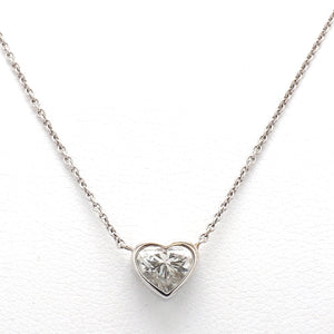 SOLD - 0.97 H SI2 Heart Shaped Diamond Solitaire Pendant