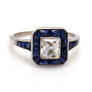 SOLD - 1.10ct French Cut Diamond Ring