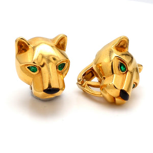 SOLD - Cartier, Panther Earrings