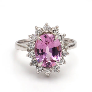 SOLD - 2.55ct Oval Cut Pink Spinel Ring