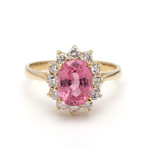 SOLD - 2.47ct Oval Cut Pink Spinel Ring
