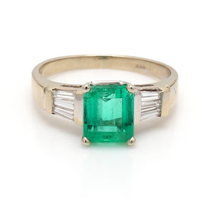 SOLD - 1.80ct Emerald Cut, Emerald Ring
