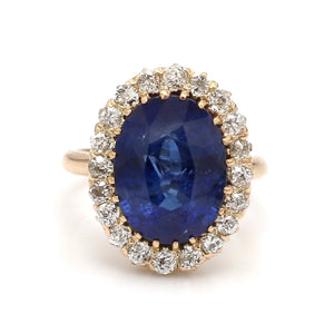 SOLD - 4.81ct Oval Cut Sapphire Ring