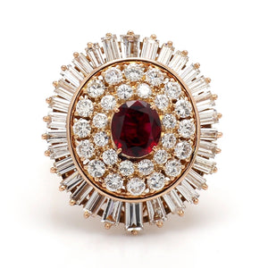 SOLD - 1.00ct Oval Cut Ruby Ring
