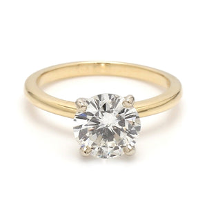 SOLD - 2.03ct I I1 Round Brilliant Cut Diamond Ring - GIA Certified