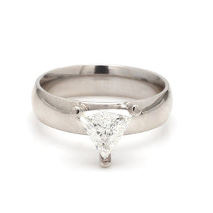 SOLD - 1.02ct H VS1 Trillion Cut Diamond Ring, GIA Certified