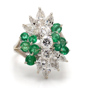 SOLD - 5.47ctw Emerald and Diamond Ring