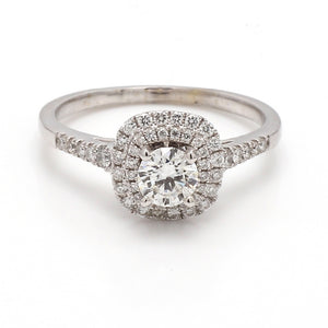 SOLD - 0.68ct G SI1 Round Brilliant Cut Diamond Ring - GSI Certified