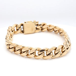 SOLD - Solid Gold, Cuban Link Bracelet