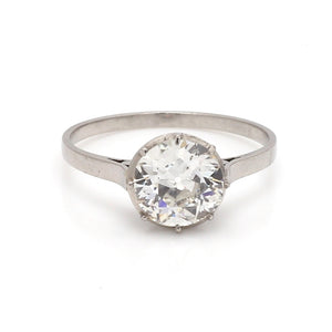 SOLD - 1.76ct J SI2 Old European Cut Diamond Solitaire Ring - GIA Certified