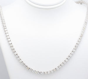 SOLD - 13.18ctw Round Brilliant Cut Diamond, Riviera Necklace