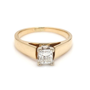 SOLD - 0.65ct Princess Cut Diamond Solitaire Ring